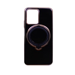 Capa de Silicone Dura com Protetor de Câmera e Anel de Suporte para Xiaomi Redmi 12 5g Preto Capa de Silicone Dura com Protetor de Câmera e Anel de Suporte para Xiaomi Redmi 12 5g Preto